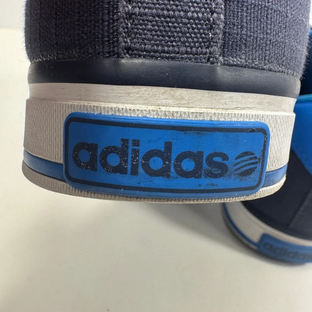 adidas Neo Men's‎ Low Top Sneakers Navy Blue Canvas Size 10